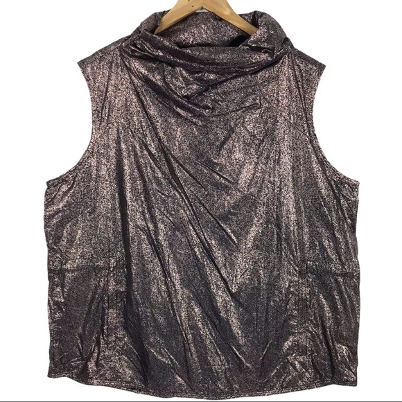 Fabletics Liora Metallic Funnel Neck Pullo… - Picture 5 of 14